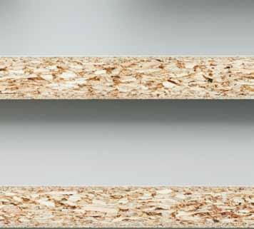 DecoBoard Balance HD Materiale eco-sostenibile realizzato in legno e biomassa granulare leggera a base di piante annuali a crescita rapida, con nobilitazione in resina melaminica su entrambi i lati.