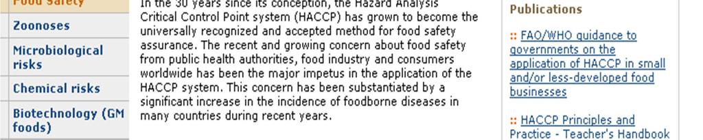 which are significant for food safety.