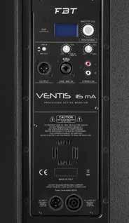 Reinforcement Monitor 500W/8ohm RMS - 130dB SPL Ventis 112MA Processed Active Monitor 700W +