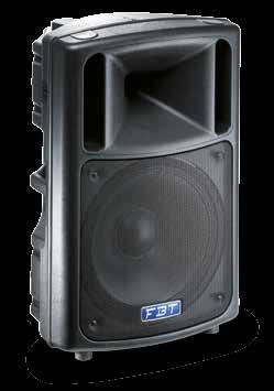 Evo 2 MaxX attive Sistema a 2 vie biamplificato in bass reflex Amplificatori in classe D da 400W RMS per LF e 100W RMS per HF