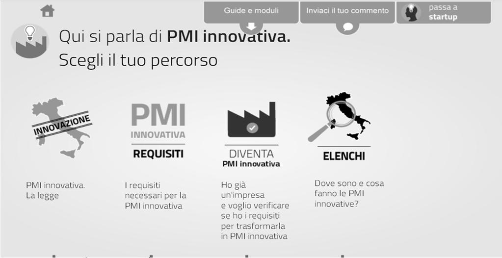 InformazioniRichiesteLeggeMeritoStartupPMIInnovative >) Documenta il requisito