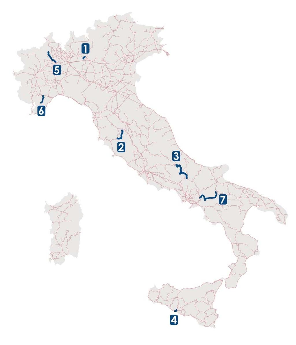 IL PROGETTO BINARI SENZA TEMPO Dal 2014, sette spettacolari linee ormai prive di servizio di trasporto pubblico locale che sono state individuate per entrare a far parte di un vero e proprio museo