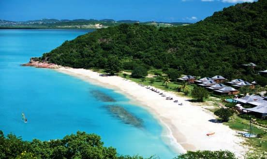 caraibi - Hermitage Bay Beach cottage suite Hillside pool sute Un oasi tra mare e cielo Adagiato su una lussureggiante collina digradante verso una delle spiagge più belle e appartate della costa