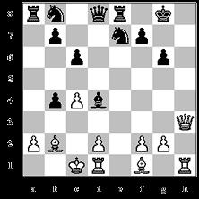 Txh5 ed il Bianco minaccia matto. Il Nero non ha interposizioni o Scacchi al Re e deve subire matto con Th8. Torniamo a scacchiera intera.
