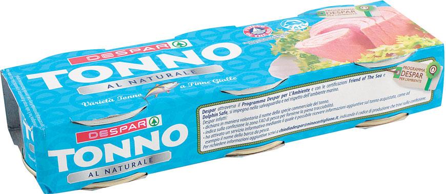 PER L AMBIENTE È GRANDE COME IL MARE TONNO AL NATURALE DESPAR 3x56 g - 11,85