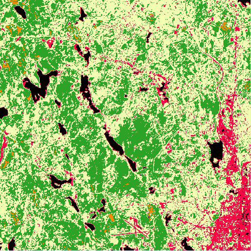 Density slicing Se io associo un valore ad un colore: 0