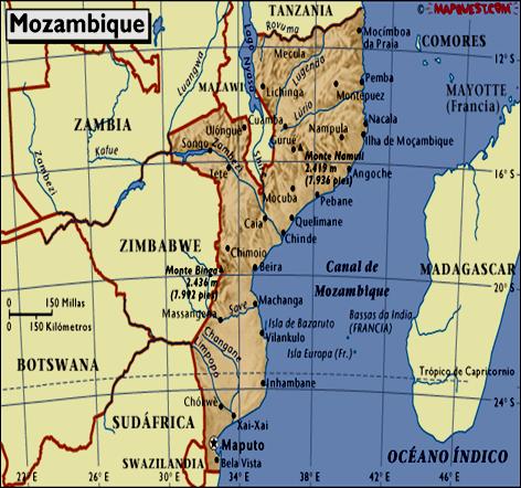 Il contesto del progetto Mozambico (170/175 posto in base all Indice di Sviluppo Umano dell UNDP - 2003) Maputo La Capitale del paese