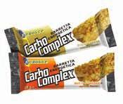 CARBO COMPLEX Barretta a base di carboidrati 75% di carboidrati Da provare anche durante l attività fisica prolungata Croccante, piccola e gustosa!