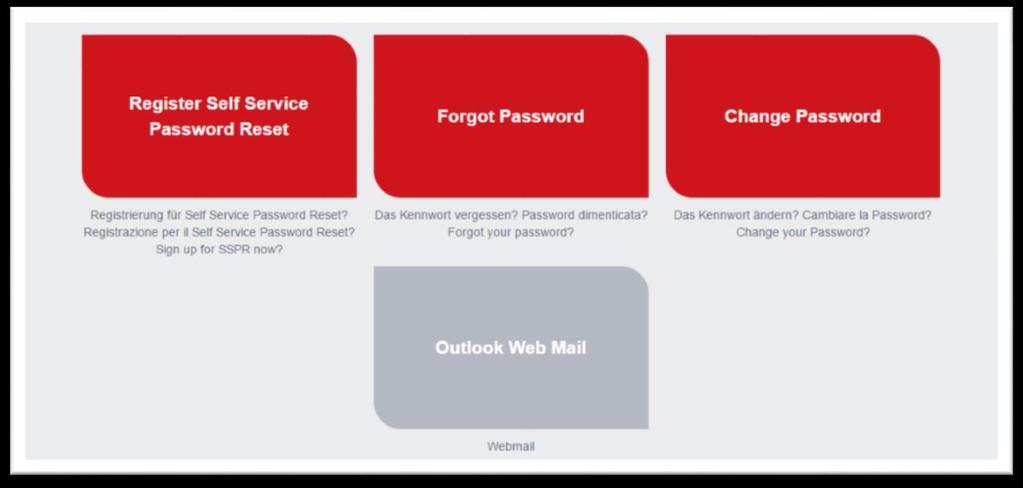 3. Cambio password Nel caso si volesse cambiare la password, ovvero, si è in possesso della password ma si vuole /deve cambiarla, andare sul portale http://office.provinz.bz.