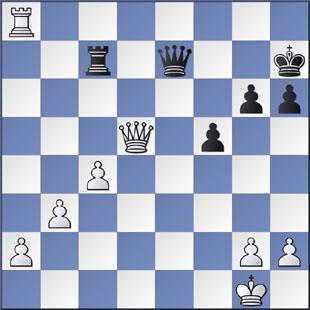 Matto del corridoio Ecco invece un esempio con la Donna. Naturalmente si può fare anche con la torre. N Il ianco ha appena giocato Dd1-d5 minacciando il matto in g8, ma il Nero lo precede con 1 De1#.