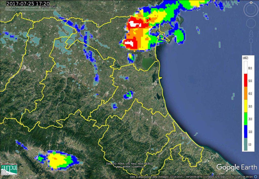 Arpae Emilia-Romagna, Servizio Idro-Meteo-Clima Il giorno 25 si