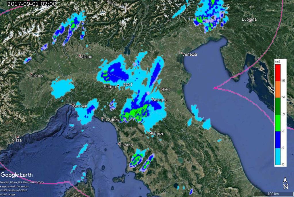 nazionale fornito dal Dipartimento di Protezione Civile del 01/09/2017