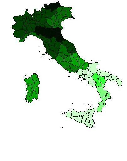 Politiche regionali Tasso di occupazione femminile 2010 classe di età