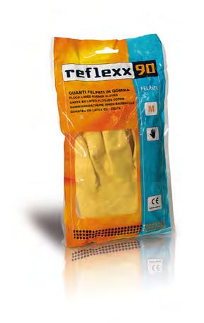 GUANTI LATTICE E NITRILE REFLEXX 90 Guanti riutilizzabili felpati 018 REFLEXX 76 Guanti in nitrile senza polvere 019 0,499 4,99 1