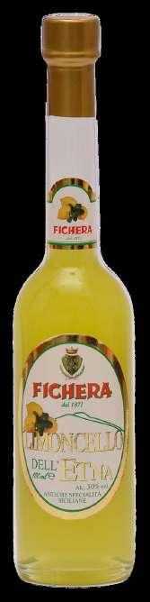 Liquori Limoncello dell'etna 30% Alcool acqua, alcool, zucchero, infuso di scorze di limoni, aromi naturali.