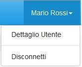 Tale voce consente di disconnettersi dal sistema attraverso il bottone Disconnetti o di