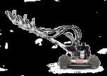 Lo Spider Mower SP300 ha la possibilità di regolare il manubrio in altezza su 7 posizioni.