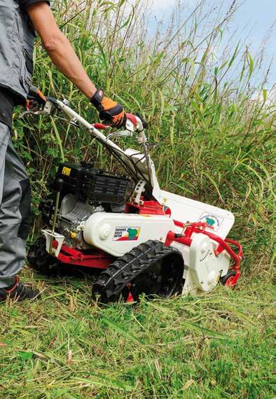 TRINCIASARMENTI A RUOTE E A CINGOLI Nato per impieghi agricoli, il trinciasarmenti Orec ha poi trovato il miglior campo di applicazione in tutte quelle condizioni