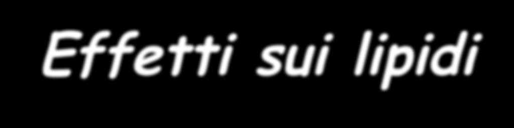 Effetti sui lipidi La principale azione consiste in fenomeni di decarbossilazione e perossidazione degli acidi grassi insaturi, con formazione di perossidi organici e radicali liberi.