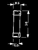 fusibili serie c series C Fuses Dimensioni in mm e caratteristiche tecniche - Dimensions in mm and