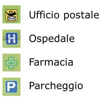 Oltre al colore, nelle carte troviamo simboli di vario tipo, a seconda della finalità e della scala della carta.