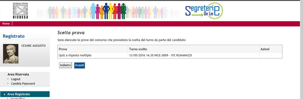 presso la sede dell Università: in questo caso l aula sarà assegnata automaticamente.