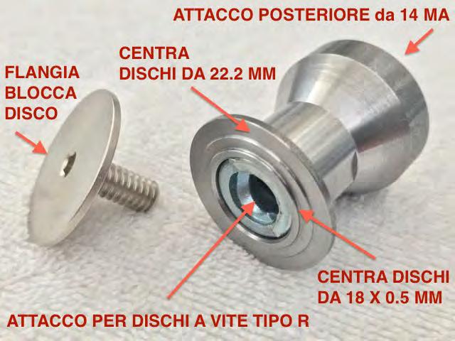 UNION PLATOMANDRINO M14 UNIVERSAL SYSTEM INNOVATIVO PLATORELLO MANDRINO PER SMERIGLIATRICI ANGOLARI max 125 mm attacco 14 MA EUROPEAN PATENT BARTOLUCCI