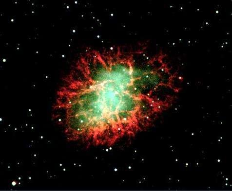 M1 or Crab Nebula, a remnant of a