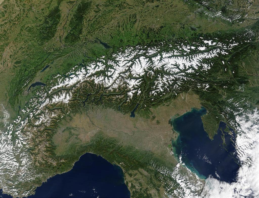 La struttura geologica degli acquiferi padani La Pianura Padana è una pianura alluvionale (costituita da sedimenti