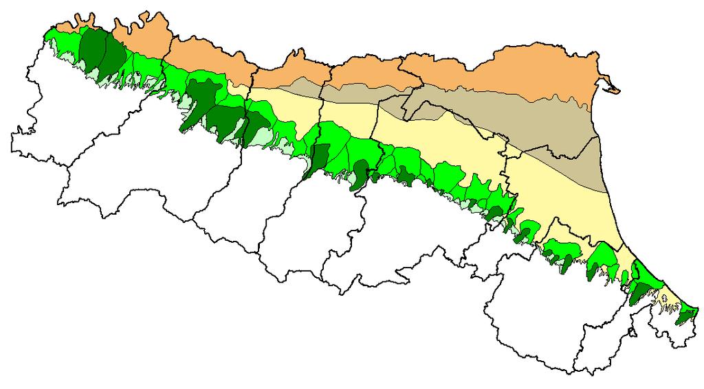 I copri idrici individuati in pianura sono complessivamente 96 (delibera n.