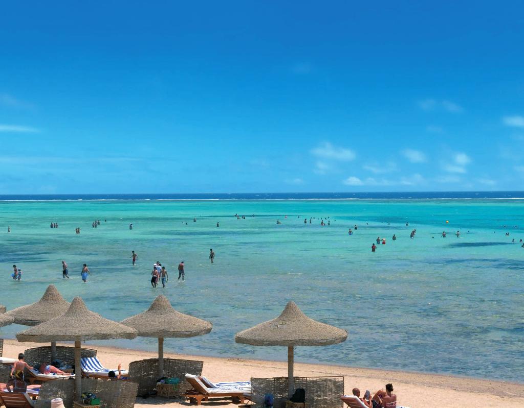 Spiaggia La lunga e magnifica spiaggia corallina è accessibile direttamente dai giardini del villaggio; il reef è distante circa 500 m e racchiude un immensa e variopinta piscina naturale ricca di