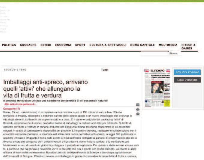 Articolo pubblicato sul sito iltempo.it Più : www.alexa.com/siteinfo/iltempo.