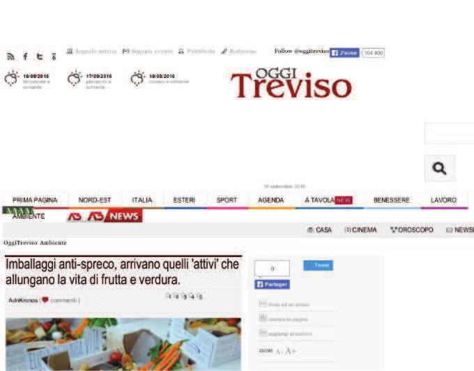 Articolo pubblicato sul sito oggitreviso.it Ranking Più : www.alexa.com/siteinfo/oggitreviso.