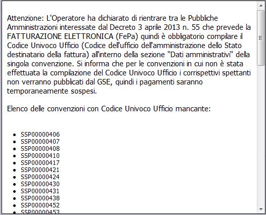 3.2 Pagina Principale (Home Page) 3.2.1 News È stata introdotta un area dove verranno visualizzate le comunicazioni GSE come nell immagine. 3.2.2 Fepa Accedendo all home page, il sistema rileva l avvenuta dichiarazione in GWA da parte del SR riguardo l applicabilità della Fatturazione Elettronica per le Pubbliche Amministrazioni (FEPA).