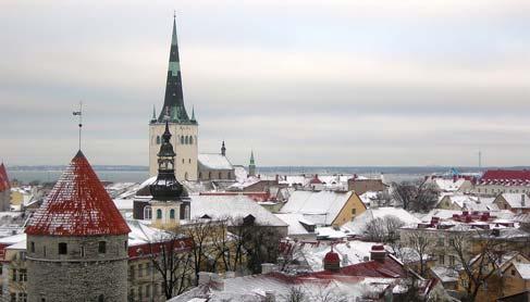 GIORNO 7 Mercoledì, 03 gennaio 2018 TALLINN Prima colazione a buffet. Tallinn è un affascinante miscela di tranquillità medievale e vita moderna urbana.