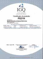 prefabbricati: sistema Realpont 105/EU92 CNAS - MCC Test reports no. TC-JG1- Q-2009-08; 15; 16; 17; 18.