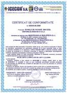 Dal 3, Tel Dal 5 bis, Tel Dal 5 ter Romania Italy ICECON Certificat de