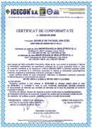 638-639/2008 IGQ Certificati di prodotto P021F Schele de fațadă, din oțel Uniform