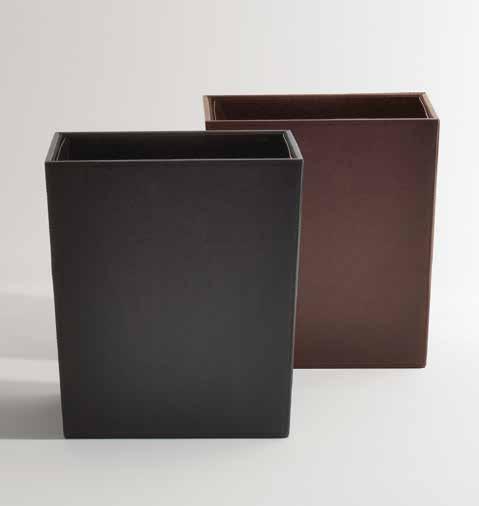 LBA25312-LBA25313 articolo item: cestino gettacarte waste paper bin materiali materials: ecopelle eco-leather colori colours: LBA25312