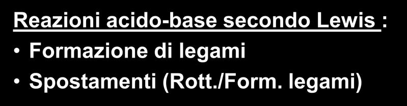 Sistemi cido-bse secondo Lewis :B -B ccettore dtore complesso dtore/ccettore (legme dtivo o di coordinzione) regente elettrofilo regente nucleofilo