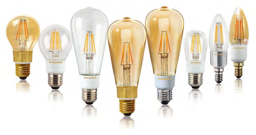 ToLEDo Retro La gamma ToLEDo RETR è una serie completa di lampade LED A FILAMENT in classe energetica A++, disegnata per avere lo stesso look delle lampade tradizionali ma con un risparmio energetico