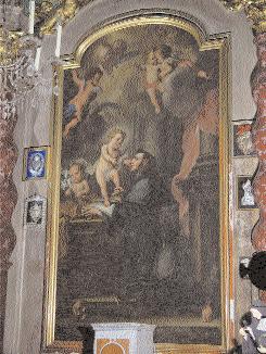 La presenza di San Bernardo consente infatti di proporre un sicuro post quem per la realizzazione dell opera nel 1625, anno in cui il monaco venne assunto fra i santi patroni della città di Genova.