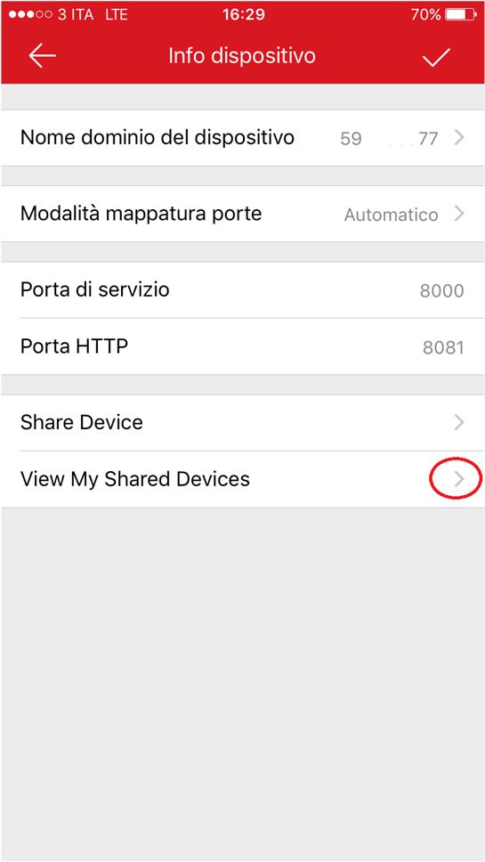 Condivisione da portale La condivisione di un nostro dispositivo può