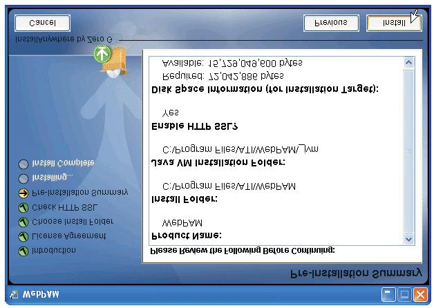 10. Quando appare la schermata Verificare HTTP SSL è possibile scegliere Sicurezza esterna. Segue una spiegazione.