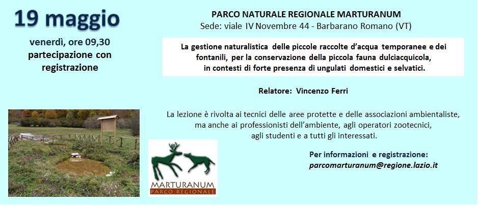 17 sabato, ore 9,00 ingresso libero Comune di Spoleto - Studio Naturalistico
