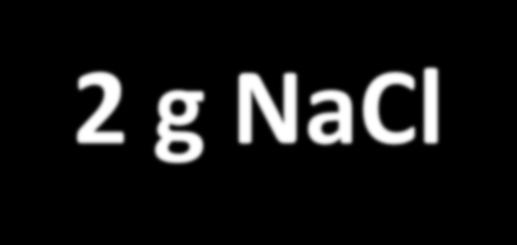 Percento in peso NaCl al 2% (p/p) Dire che una