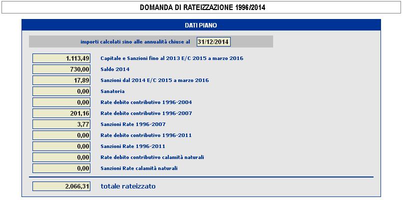 Dopo aver scelto il piano di rateizzazione ed aver compilato la sezione privacy e comunicazioni, cliccando sul pulsante, presente in basso a destra della pagina web, il sistema