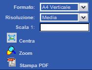 Interrogazione dati vettoriali: consente di visualizzare le informazioni associate agli elementi presenti sulla mappa. Per visualizzarle basta cliccare sull'elemento desiderato.