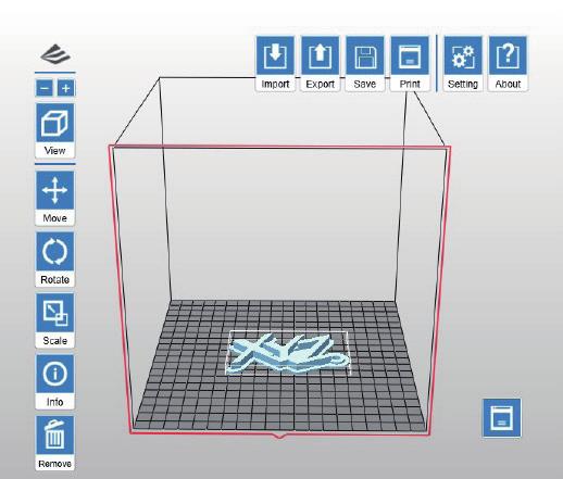 XYZware Per trasmettere oggetti da stampare dalla chiavetta USB o PC alla stampante da Vinci, preparare il file utilizzando XYZware.