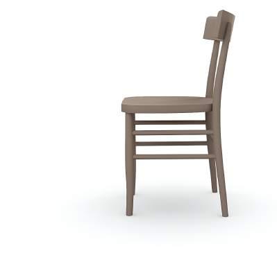 Chair with lacquered wood structure.